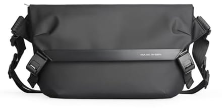 Schoudertas van Canvas voor Studenten | Laptoptas 11" | Zwart Koerierstas