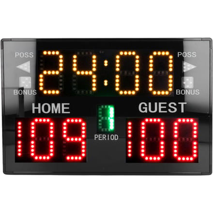 11 Cijfers LED Scorebord Elektronische Tafelmodel Scoreteller voor Basketbal Volleybal Worstelen black