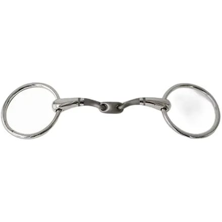 Mors simple voor paard met dubbele gebogen mondring Sefton