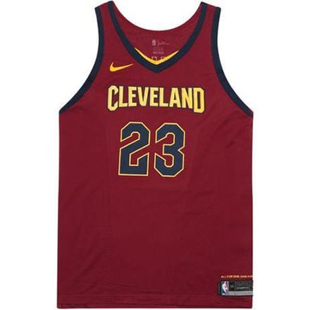 Nike NBA Limited Edition Cavaliers LeBron James Sport Mouwloos Polyester Ademend Basketbalshirt AU Speler Versie 863018-677 L black