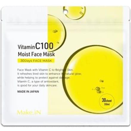 MAKE.iN - VitaminC 100 Moist Face Mask 30 pcs