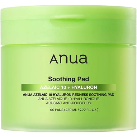 Anua - Azelaic 10 Hyaluron Redness Soothing Pad (EU/UK Packaging) 2026 Version - 90 pads