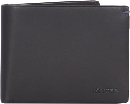 Maître Herrstein Gertram Portemonnee RFID-bescherming Leer 13 cm - Jongens - Horizontaal - black