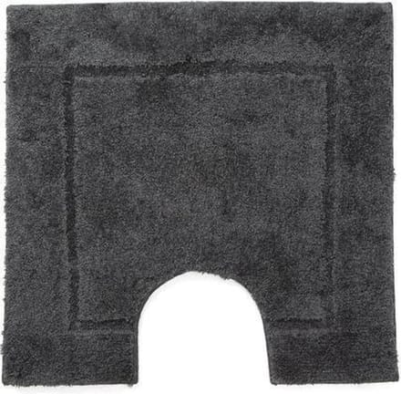 Casilin Orlando Luxe WC-mat - 59 x 59 cm - Uitsparing - Donkergrijs