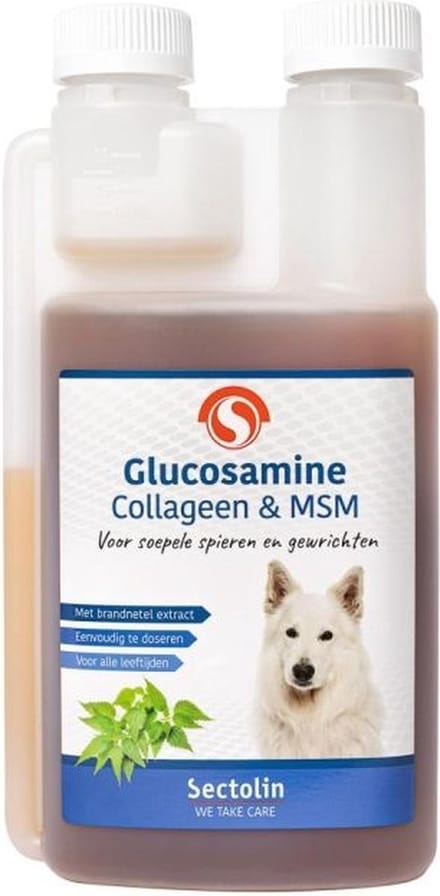 Sectolin - Glucosamine Collageen & MSM - Soepele Spieren & Gewrichten - Hond - 500 ml