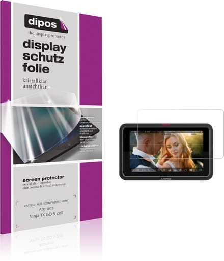 dipos – 4x Beschermfolie geschikt voor Atomos Ninja TX GO 5 Zoll | Krasbestendige & heldere Screenprotector Ultra-Thin