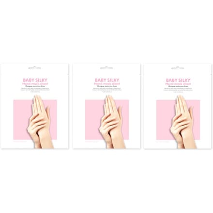 Holika Holika Baby Silky Hand Mask Sheet 15ml / 0.51 fl.oz. (3 Options) #15ml x 3pcs white