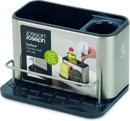 Joseph Joseph - Surface Gootsteen Organizer - Kunststof - RVS en Donkergrijs