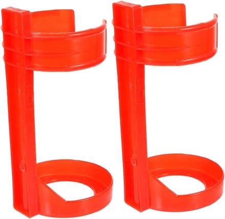 Brandblusser Hanger - Bevestiging Beugel - Veilige Opslag - Robuust Ontwerp - 2 Stuks - Rood Plastic