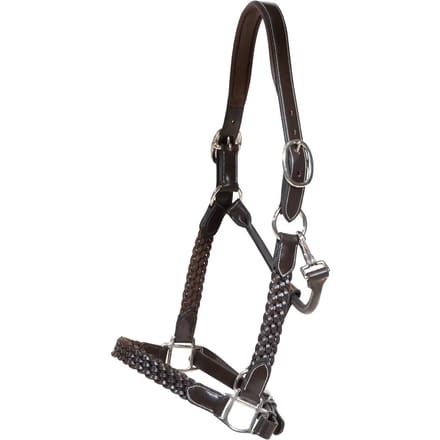 Gevlochten leren halster voor paard Dy'on