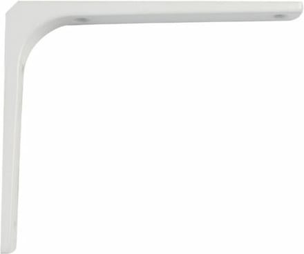 AMIG Plankdrager/planksteun van metaal - gelakt wit - H100 x B100 mm - boekenplank steunen