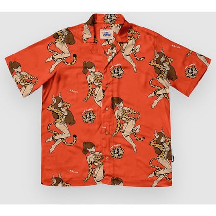 The Dudes Meow Red Hawaiian Shirt patroon