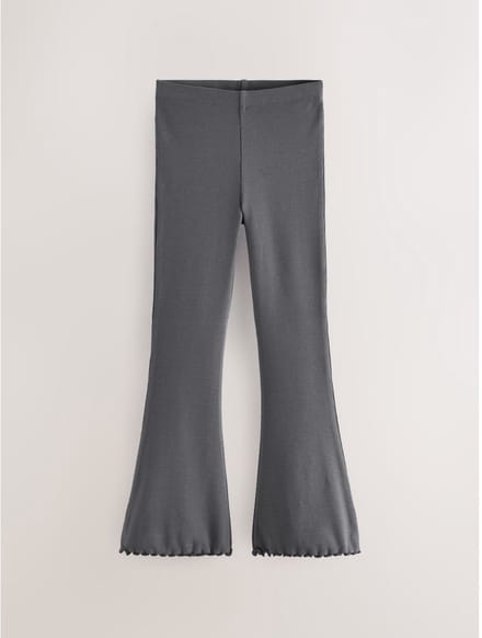 Next - Meisjes - Geribbelde legging met wijd uitlopende pijpen - Grijs