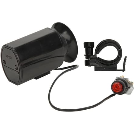 Fietsbel Hoorn Luid Geluid 6 Geluidsmodi Veiligheid Fietsuitrusting voor Fiets black