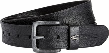 camel active Leren riem - Maat menswear-S - Zwart