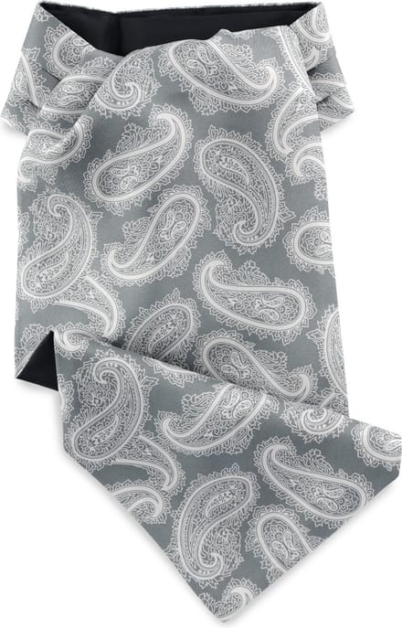 We Love Ties - Chokers - Choker Paisley Romantico - grijs / wit