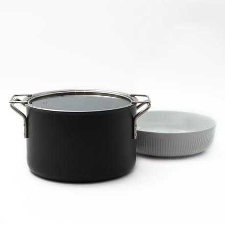 Eva Trio - Deksel Glas Ø 24 cm - Roestvast Staal - Zilver -