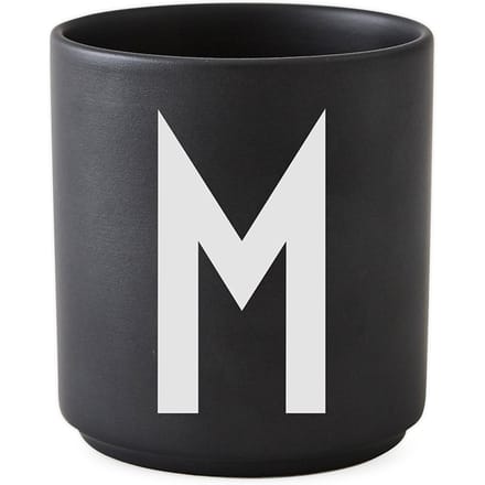 DESIGN LETTERS - Personal beker porselein  - zwart - M