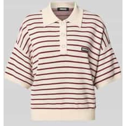 relaxed poloshirt met wol