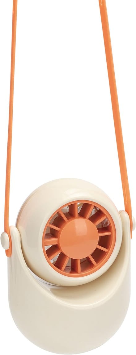 Nekventilator - Draagbare Ventilator - Handventilator - 3 Standen met Verstelbaar Koord - Wit