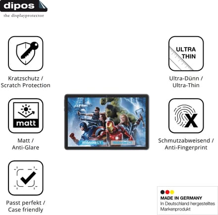 dipos – 2x Matte Beschermfolie geschikt voor MENTUME M70 | Krasbestendige & antireflecterende Screenprotector Ultra-Thin