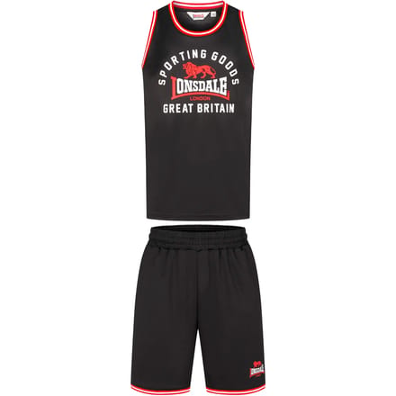Lonsdale Pewsey set met singlet en korte broek, normale pasvorm