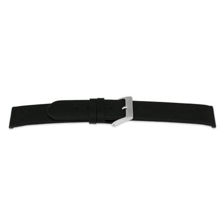 Horlogeband E123 Classic Zwart Waterproef 16x16 mm