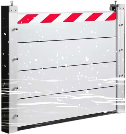 Mobiele Waterkering - Waterstopper Paneel - Overstroming Voorkomen - Aluminiumlegering Structuur - 53x20cm - Grijs