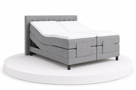 Elektrische Boxspring ErgoLux - 200x210 Compleet - Grijs - BalBedden