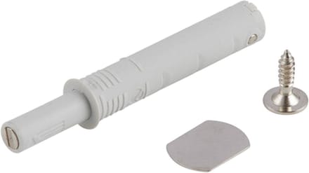 K-PUSH druksnapper met magneet 20 mm grijs