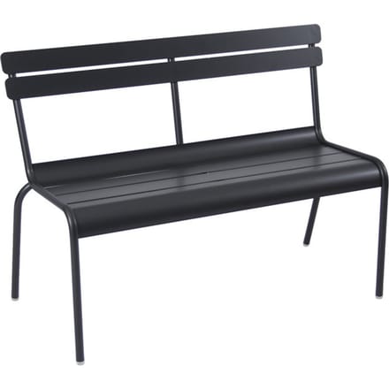 Fermob - LUXEMBOURG tuinbank met rugleuning - 42 drop mat - zwart