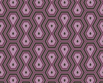 GRAFISCH BEHANG | Retro - lila zwart - "Architects Paper" A.S. Création Jungle Chic