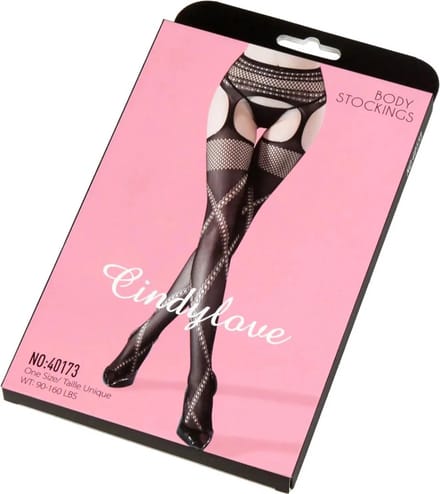 Cindylove - Jarretelkousen - No. 40173 - One Size - Zwart