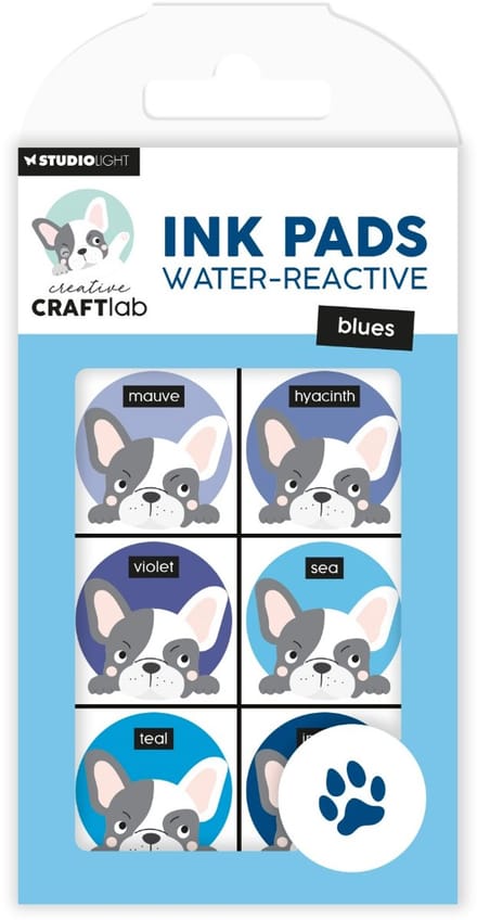 CCL Ink Pads Water-reactive blues Essentials nr.23