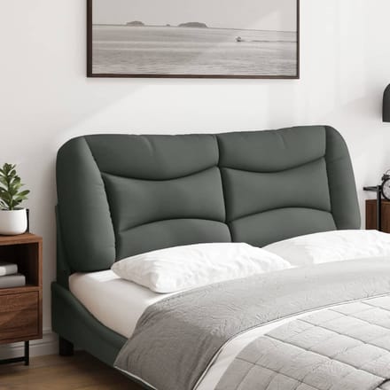 vidaXL - Hoofdbordkussen - "Hvar" - 120 - cm - stof - grijs