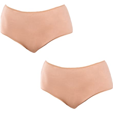 Verpakking van 2 Dames High Waist Bamboe Onderbroeken Q906
