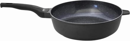 Stoofpan - Braisepan Braise pan - Langzaam Garen - Geperforeerde Inductiebodem - 24 cm - Zwart