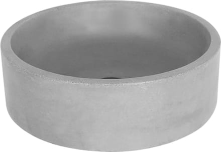 Differnz Waskom Badkamer Marba - Beton - Rond - Lichtgrijs - 47,5cm