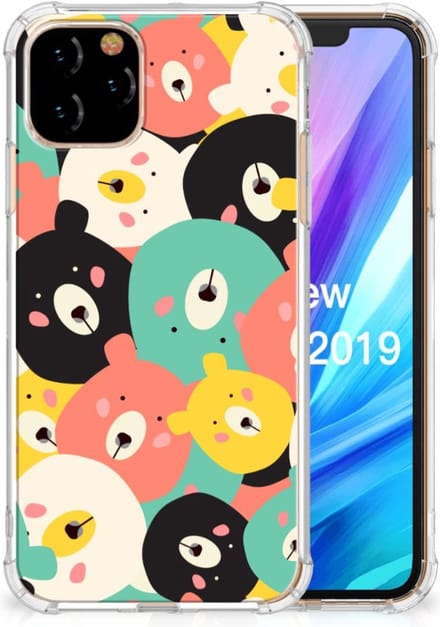 Apple iPhone 11 Pro Stevig Bumper Hoesje Bears