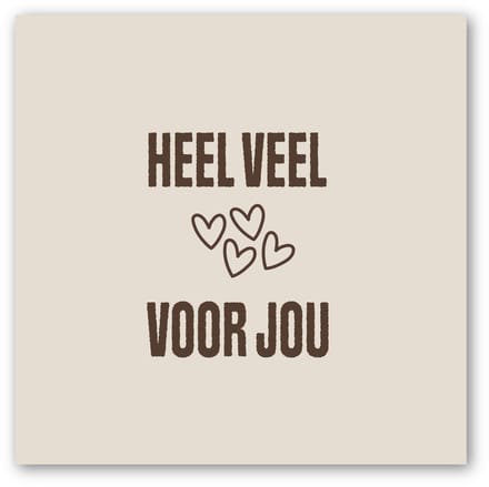Forex tegeltje | In geschenkverpakking | Hartje voor jou | winkeltjevananne.nl