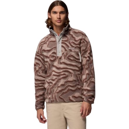 Columbia Mens Helvetia II Printed Half Snap Fleece