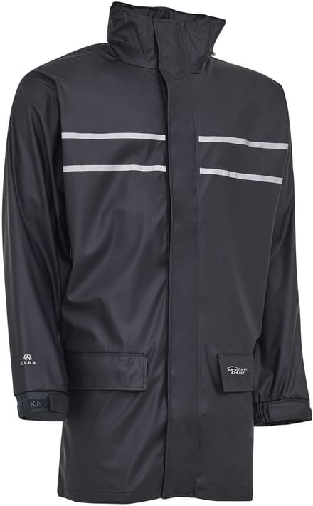 Elka Dry Zone D-Lux PU Rain Jacket with extra length 026301 - Navy - M