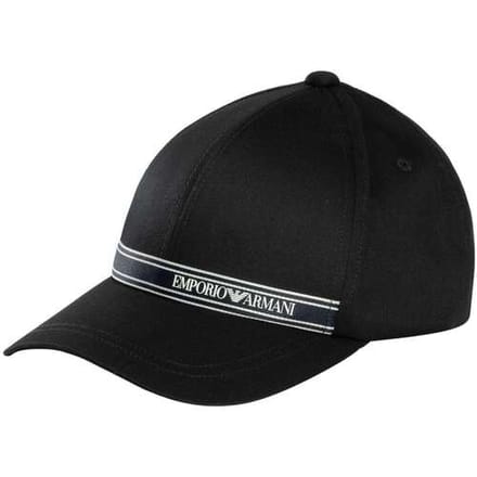 Emporio Armani Merkstreep Pet, Zwart