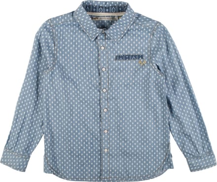 Rumbl Royal - Hemd - blauw - all-overprint - maat 152