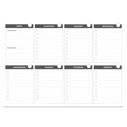 Planbooks - Weekplanner - Weekplanner papier - Deskplanner - Planner Organizer - Weekplanner familieplanner - Weekplanner - Werkplanner