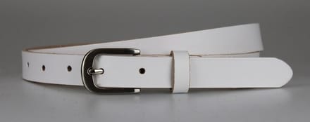 Fana Belts Smalle Riem Wit - Dames riem Smal - Taillemaat 100 - Nette pak riem