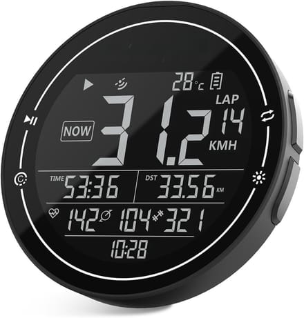 TIM® Kilometerteller Fiets - Kilometerteller - Zwart- 7cm x 7cm x 2cm ; 68 g