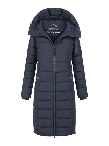 Navahoo Mondmädchen dames wintermantel met capuchon en fleecevoering