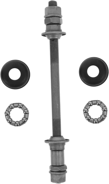 Fiets Achteras - Fietsas Vervanging - Stabiel Fietsen - Titanium Legering - 18.5 cm Lengte - Grijs