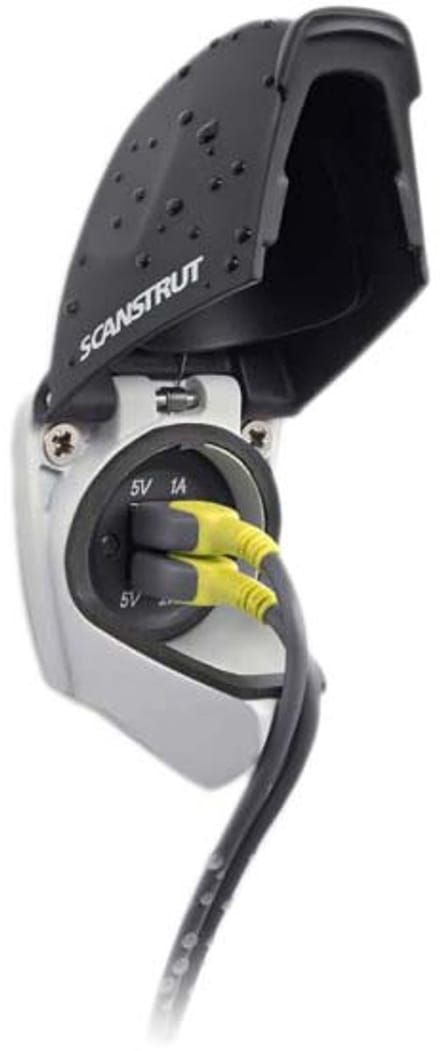 Scanstrut Dubbele Waterdichte Usb-stekker Grijs 12/24VCC